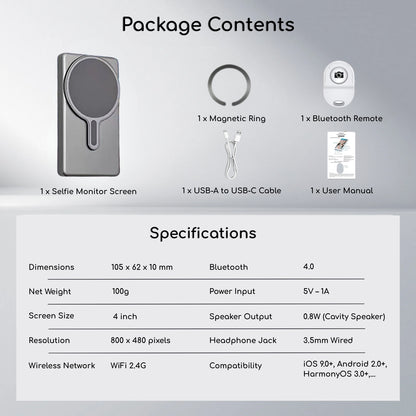 duomira™ - Smartphone Vlogging & Selfie Monitor